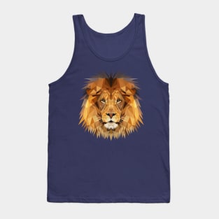 Lion Low Poly Art Tank Top